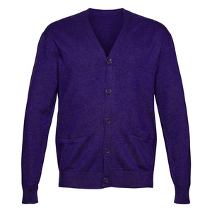 University Sorority Fraternity Cardigan à col en V Chaleur Logo brodé Pulls tricotés décontractés pour l'hiver - Product Image 3