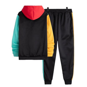 Último Diseño Hombres Chándales Ropa Personalizada Fabricante Casual Trajes de chándal Joggers Sudadera con capucha Conjunto Pantalones Hombres Chándales - Product Image 2
