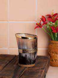Natural Buffalo Horn Drinking Glass Stylish Durable <b>Cup</b> for Low Budget Buyers Smooth Polished Horn Tumbler By AALIYAN IMPEX - Product Image 2