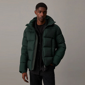 Vente en gros de vestes bouffantes pour hommes avec fermeture éclair et sweats à capuche vêtements de mode veste bouffante coupe-vent avec service OEM - Product Image 3