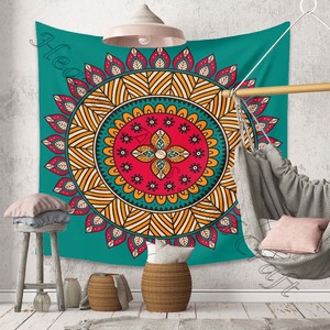 Tapiz cuadrado con estampado de Mandala, 100% algodón, personalizado, bohemio, grande - Product Image 5