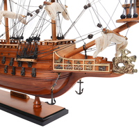 Sovereign of the Seas, petit bateau en bois de cèdre peint, artisanat nautique, décoration d'intérieur, marque OMH, Vietnam (48Lx15Wx45H Cm)