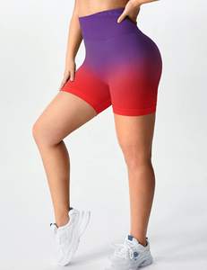 Short de yoga sans couture taille haute pour femme Leggings d'entraînement Gym Fitness vêtements de sport vêtements de sport recyclés en élasthanne/nylon - Product Image 3