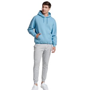 Venta al por mayor de sudaderas con capucha de los hombres Casual patrón sólido con capucha pulóver sudadera de moda de invierno con diseño de soplo suelto sudaderas con capucha de los hombres - Product Image 5