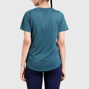 OEM 100% algodón transpirable Mujer impresión personalizada de manga corta de talla grande Camiseta larga vestido señoras camisas Tops camisetas para niña - Product Image 6