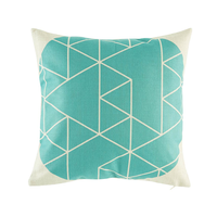 Ensemble de coussins décoratifs de qualité supérieure, personnalisés avec un logo imprimé, motif de feuilles, 100% coton biologique, pour la maison, l'hôtel, le Nouvel An