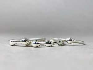 Anillos apilables minimalistas de triple banda, venta al por mayor, joyería de diseño clásico a la moda, joyería de plata de ley 925 a la moda - Product Image 5