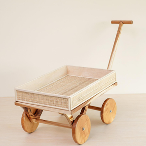 Cochecito de Muñecas de Ratán, Hecho a Mano, Juguetes para Niños, Cochecito Pequeño para Muñecas, Precio Económico, Logotipo Personalizable - Product Image 3