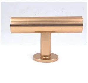 ลูกบิดทองแดงที่จับตู้รูปลักษณ์ใหม่พร้อมลูกบิดทองแดงสีโรสโกลด์ผลิตคุณภาพระดับพรีเมียม - Product Image 1