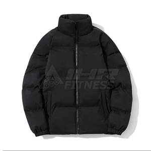 Chaqueta de burbujas con capucha ajustada de invierno de nuevo diseño para hombre con manga larga con cremallera completa cuello mandarín transpirable cómodo - Product Image 1