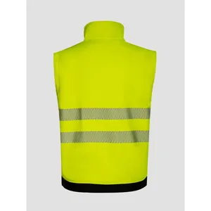High Visibility Softshell Workwear <b>Jacket</b> with Reflective Stickers and <b>Lights</b> Promotional Product - Product Image 6