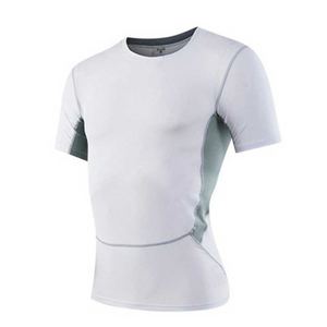 Vente en gros directe d'usine de t-shirts de gymnastique ajustés pour hommes Oem Odm vêtements de fitness personnalisés tissu doux à séchage rapide décontracté confortable - Product Image 5