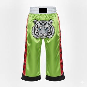 กางเกงคิกบ็อกซิ่งมืออาชีพสำหรับทุกเพศ มวยไทย MMA ชุดกีฬาฝึกซ้อม เอวยางยืด ระบายอากาศได้ดี แห้งเร็ว - Product Image 4