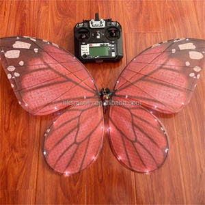SMOOTH Electric Led Fairy Butterfly Wings <b>Blue</b> Led 3D Luminous Big Butterfly Landscape <b>Light</b> bionic butterfly - Product Image 4