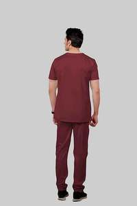 Wholesale 2024 Customized V Neck Poly Cotton Medical Scrubs High Quality Unisex Nursing Nurse Medical Suit Doctors <b>Dropshipping</b> - Product Image 5