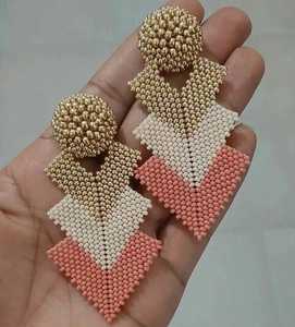 Boucles d'oreilles à la mode brodées pour les fêtes et les célébrations-Accessoire approprié - Product Image 6