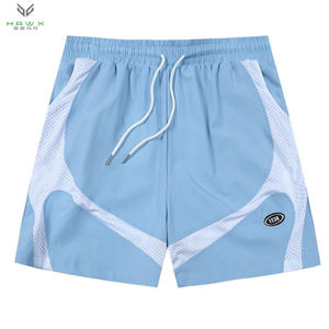Pantalones cortos de entrenamiento de lona elásticos ecológicos para hombres 2025, transpirables con impresión digital-servicio OEM disponible - Product Image 5