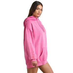 Sudadera con Capucha Oversize para Mujer, Estilo Urbano, con Bordado y Estampado, Forro Polar Frontal, 100% Algodón Ecológico - Product Image 4