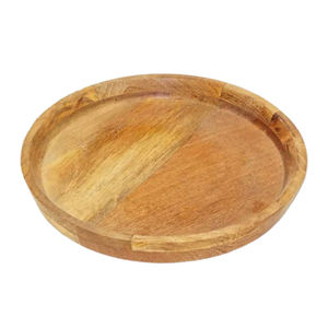Meilleures assiettes à dîner rondes en bois naturel de qualité et assiettes de chargeur meilleur bois pour assiettes long plateau de chargeur en bois - Product Image 1