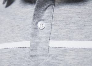 เสื้อยืดกอล์ฟผู้ชายแบบกำหนดเองสำหรับฤดูร้อนธุรกิจลำลองแบบถักกันรอยยับระบายอากาศสีปิดกั้นแขนสั้นหมุนเวียน - Product Image 5