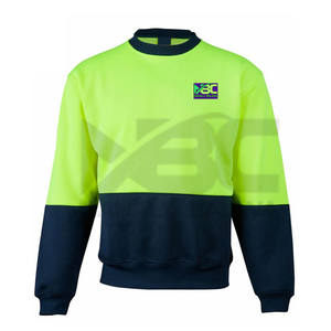 Sudadera de algodón de alta visibilidad para invierno 2023, Sudadera con capucha de trabajo de seguridad con logotipo reflectante, ropa de advertencia de seguridad personalizable - Product Image 1