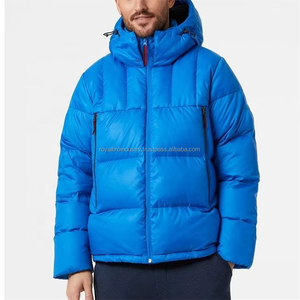 <b>Top</b> Fashion Custom Autumn Warm Cotton Hooded Front <b>Bubble</b> Sleeve Outdoor Casual Puffer Jacket for Men - Product Image 1