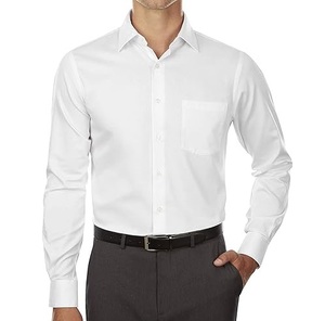 Chemise habillée formelle pour homme, 100% coton, manches longues, bouton unique, motif à carreaux, chemise habillée tendance pour l'été - Product Image 3