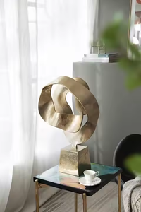 Escultura Abstracta Moderna de Metal para Mesa, Decoración para el Hogar u Oficina, Regalo de Cumpleaños o Aniversario, Decoración Artística Personalizable de Alta Calidad - Product Image 3