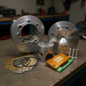 Nouveau kit de piston ENDURANCE 252cc 2 temps pour embrayage de moto (aluminium) - Marque Pinasco Italie - Product Image 3