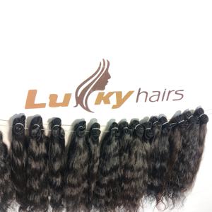 ผมต่อแบบเส้นตรงธรรมชาติ 100% สีดำ แบบเวฟ  ถักสองชั้น  นำเข้าจากผู้บริจาคคนเดียว  ขายส่ง - Product Image 3