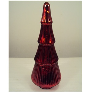 Large Size Red Glass <b>Christmas</b> <b>Tree</b> Ornaments Table <b>Top</b> Decorative For Home Party Decor - Product Image 1