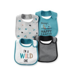 Bavoirs d'alimentation pour bébés jetables en coton 100% absorbant et écologiques, fabriqués par un fabricant OEM, bavoirs bandana pour bébés, produits en vrac - Product Image 1