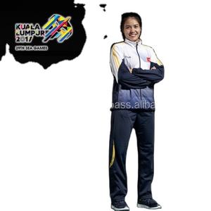 Ropa deportiva de Invierno 2017, conjunto de chándal para entrenamiento al aire libre y trotar, chaqueta + pantalón, uniforme de marca OEM para hombre, 100% poliéster antiestático - Product Image 1