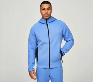 ชุดวอร์มขายดีสำหรับผู้ชาย ผ้าฝ้าย 100% แบบสั่งทำพิเศษ น้ำหนักเบา แห้งเร็ว ระบายอากาศได้ดี เอวยางยืดเต็มตัว สำหรับฤดูหนาว สีพื้น - Product Image 2