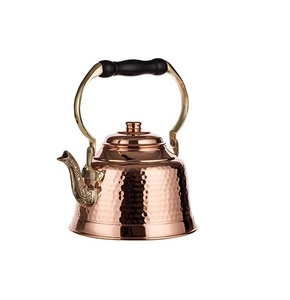 Hervidor de cobre puro hecho a mano vintage con detalles de primera calidad, ideal para la decoración elegante del hogar y artículos de colección - Product Image 3