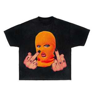 Camiseta de algodón con logotipo personalizado para hombre, ropa de calle con diamantes de imitación, cuello redondo, transferencia de diamantes, camiseta con patrón de diamantes - Product Image 5