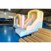 Prix d'usine Nouvelle structure gonflable avec toboggan en PVC, dimensions 3x4x2.6m, pour usage extérieur, logo personnalisé, centre de jeux pour enfants