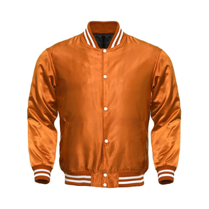 Chaqueta Bomber de Satén Personalizada para Hombre, Transpirable, de Secado Rápido, con Logotipo Frontal, Venta al Por Mayor - Product Image 4