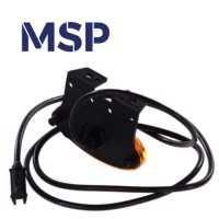 2364-Aspock FLATPOINT II LED - Fixation 90deg avant-Connexion P & R avec câble de 1,5 m-Pièces de remorque MSP Export