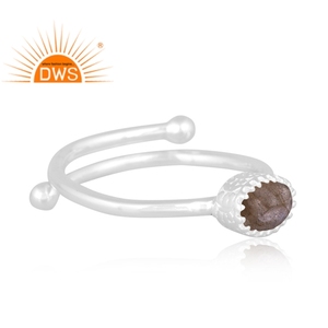 Latest Design 925 Sterling Silver <b>Labradorite</b> Gemstone Stackable <b>Ring</b> Custom Jewelry For Women Gift For Her - Product Image 4