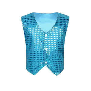 Wholesale Metallic Shiny Long Sleeveless Women's Vests are perfect for making a statement