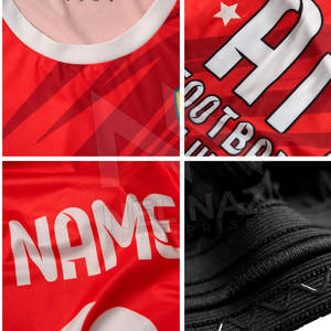 Equipación de fútbol de poliéster para hombre con logotipo personalizado, conjuntos de uniformes y camisetas de fútbol en blanco, ropa de equipo de fútbol estilo Francia - Product Image 5