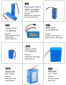 강력한 리튬 이온 14.8v 배터리 팩 4s1p 배터리 리튬 18650 3400mah - Product Image 6