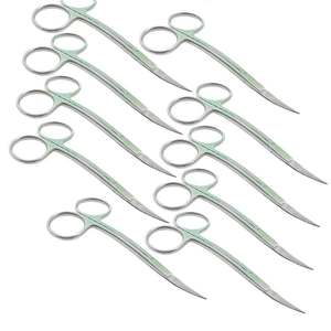 Tijeras quirúrgicas 10 Uds La Grange Acero inoxidable Manual autoclavable grado quirúrgico 10cm Dental alta calidad CE aprobado - Product Image 1