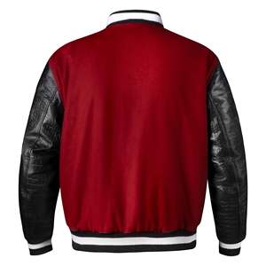Warm Winter Clothing Men Leather Sleeve Varsity <b>Jacket</b> Oversized Outwear Wholesale Men Varsity <b>Jackets</b> - Product Image 2
