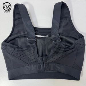 Soutien-gorge de sport pour femmes avec logo personnalisé Soutien-gorge de sport sans couture côtelé respirant et élégant - Product Image 5