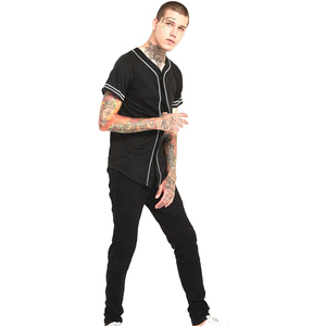 Customized Wholesale Breathable 100% Cotton <b>Baseball</b> Jersey New Design High Quality Anti-Bacterial Quick Dry Unisex All Seasons - Product Image 3