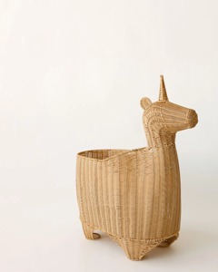 Panier de rangement en osier licorne, paniers de rangement faits à la main, rotin naturel, moderne, multifonction, fabriqué au Vietnam - Product Image 2