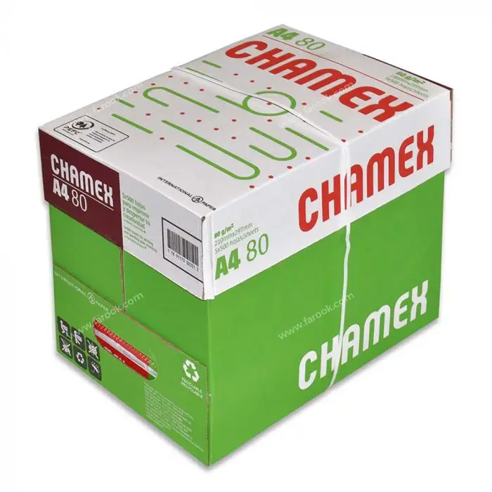 Papel Multiuso Chamex A4/Resma De Papel Chamex bond Papel De Cópia A4 80gsm 75gsm /70gsm