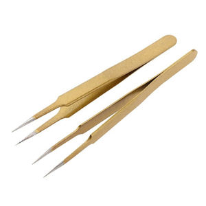 Pinzas para Pestañas de Acero Inoxidable con Punta Puntiaguda y Mango Cómodo para Extensiones de Pestañas y Injertos - Product Image 4